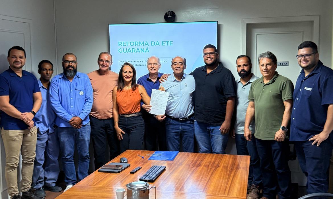 Leia mais sobre o artigo SAAE autoriza o início das obras de revitalização da ETE de Guaraná