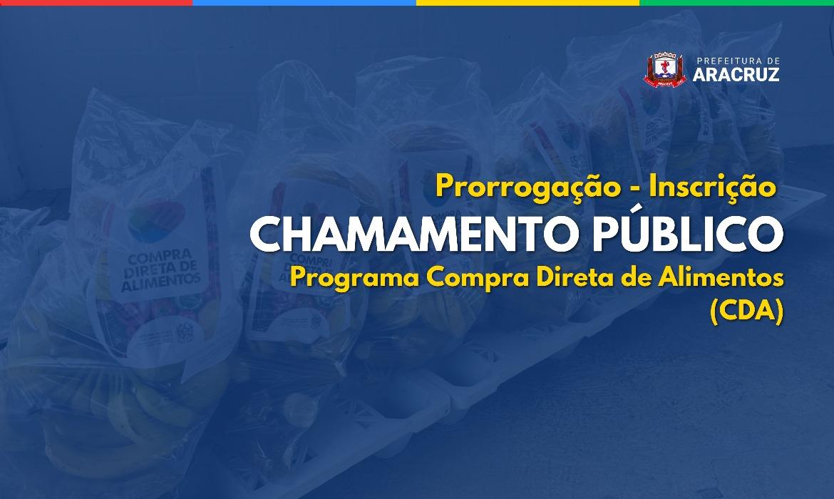 Leia mais sobre o artigo Desenvolvimento Social prorroga prazo do Chamamento Público para Compra Direta de Alimentos