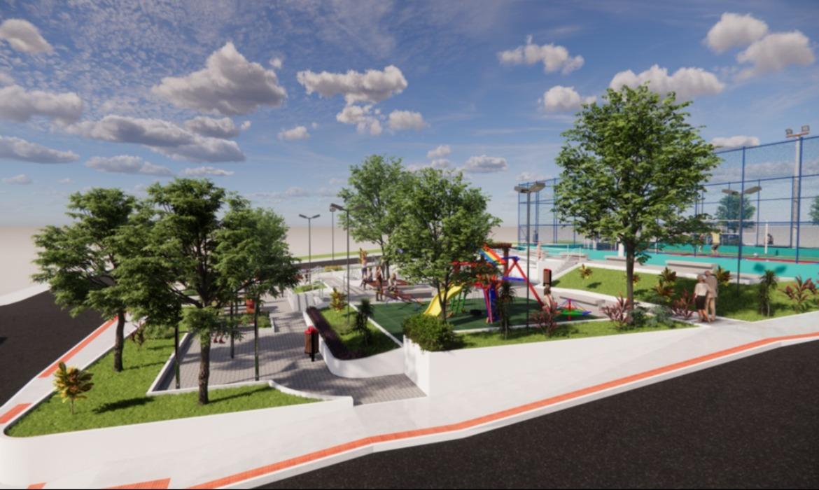 Leia mais sobre o artigo Assinada a Ordem de Serviço para construção de Praça no bairro São José, na Sede